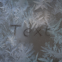 Effetto Frosty Window Writing