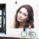 Effect Girl with Bicycle
