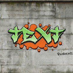 Efekt Tekst graffiti