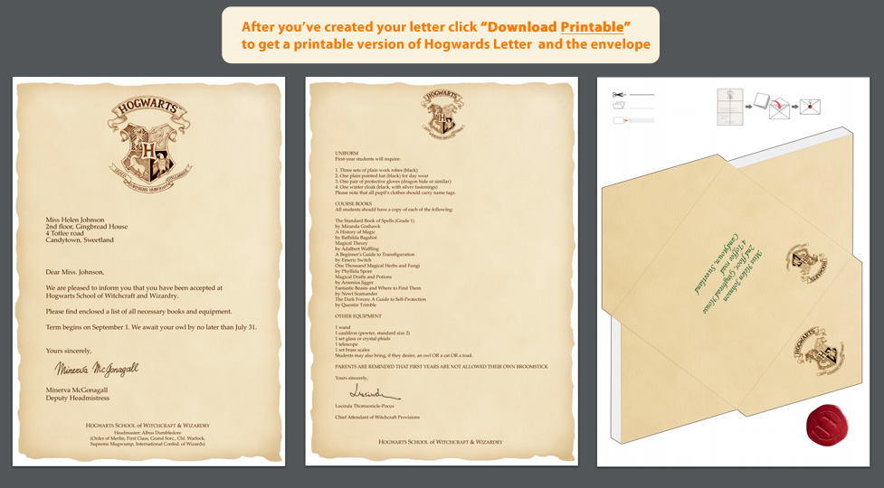 hogwarts letter envelope template