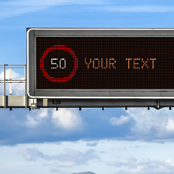 Effect LED Road Sign