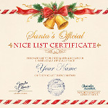 Efecto Nice List Certificate
