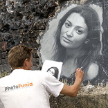 Effet Portrait sur le mur