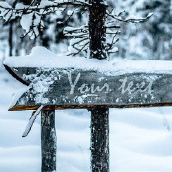 Effect Snow sign