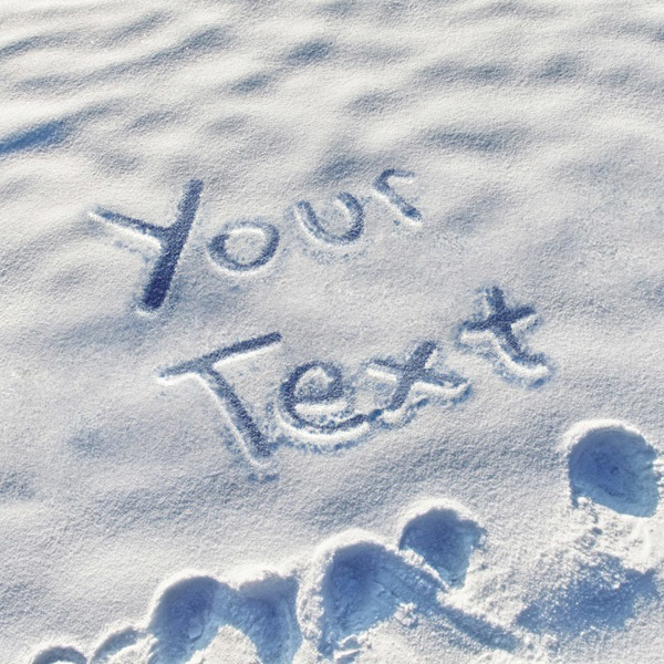 Snow Writing - PhotoFunia: Free photo effects and online photo editor