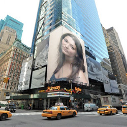Effekt Taxis am Times Square