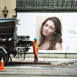 Effect Worker by the Billboard